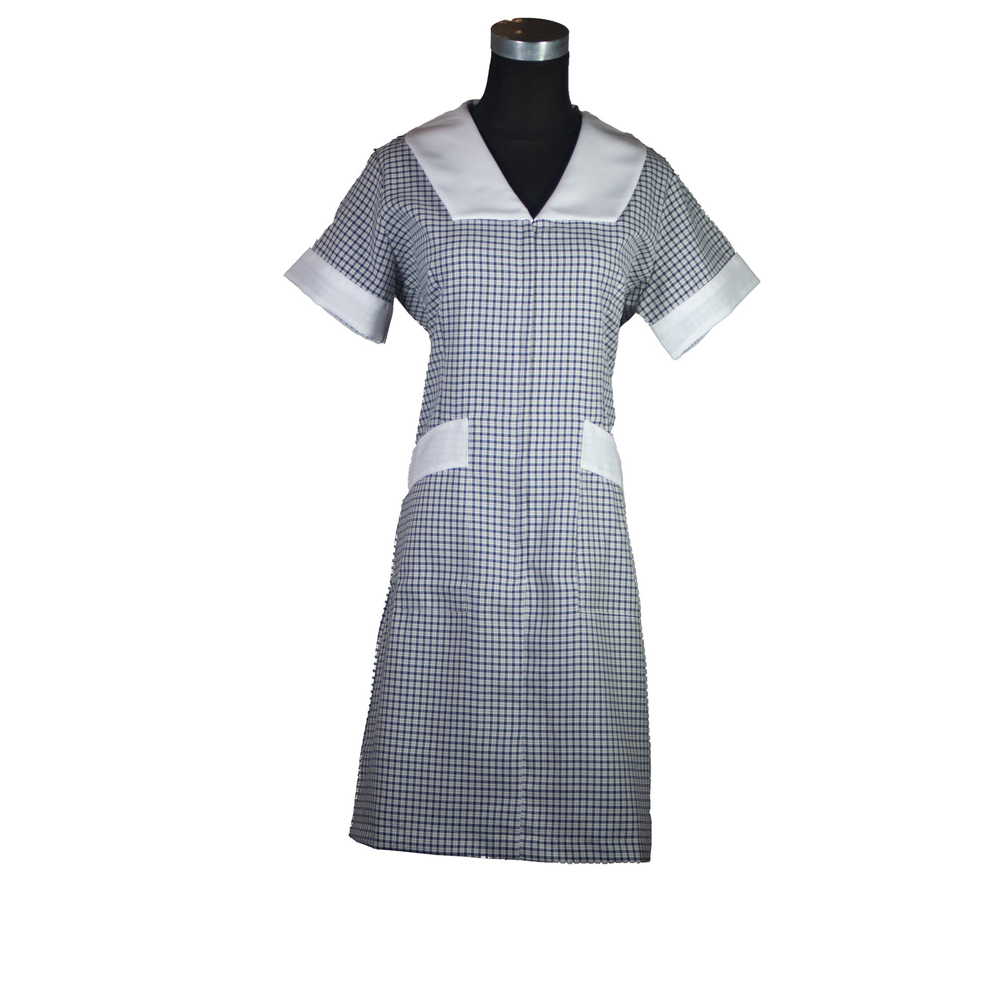 Delantal Asesora Del Hogar Tela Escocesa Ecclenan