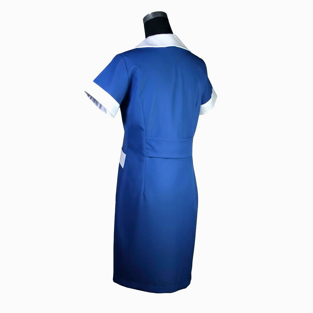 Espalda Delantal Azul Rey
