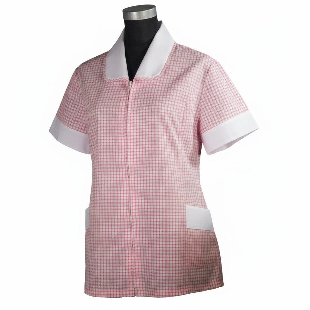 Delantal Chaqueta Ecclenan Tela Escocesa